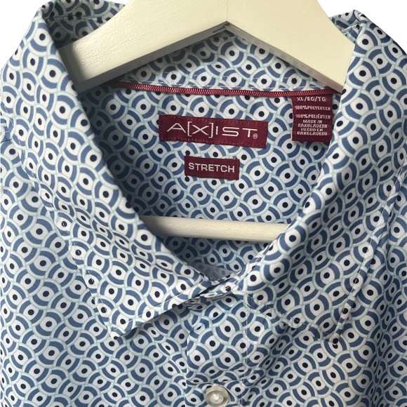 Men’s A[X]IST Stretch Button Front Dress Shirt XL - Picture 3 of 6